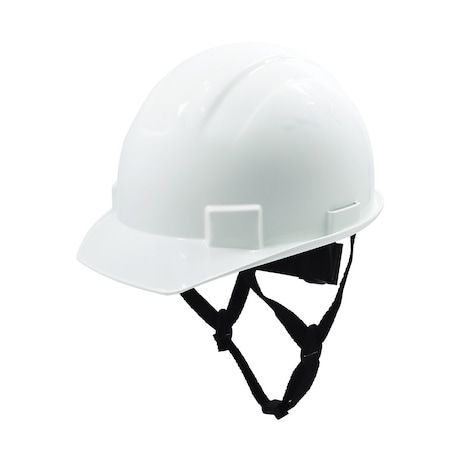 Ge Cap Style Non-Vented Hard Hat, 4-Point Adjustable Ratchet Suspension, White GH327W